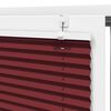 vidaXL Pleated Blind Bordeaux Red 100% Polyester 29.5 x 59.1 in