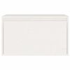 vidaXL Wall Cabinet White Solid Pinewood Medium Wall Cabinet