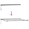 vidaXL Awning Frame Retractable Manual Anthracite 196.9"x 118.1