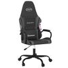 vidaXL Gaming Chair Black and Gray Faux Leather