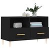 vidaXL TV Cabinet Black 31.5x14.2x19.7" Engineered Wood