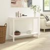 vidaXL Console Table White Solid pine wood Medium Durable