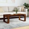 vidaXL Coffee Table Smoked oak Engineered Wood Medium Modern