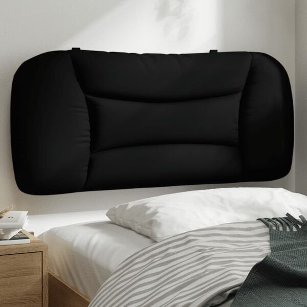 vidaXL Headboard Cushion Black 100% polyester 35.4 in width