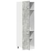 vidaXL Refrigerator Cabinet Concrete Grey Engineered Wood Tall