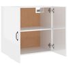 vidaXL Wall Cabinet High gloss white Engineered wood Medium Wall Cabinet