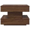 vidaXL Coffee Table Brown oak Engineered wood 19.7 x 19.7 x 13.6 in