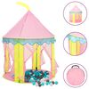 vidaXL Play Tent Pink, Yellow, Blue 170T polyester, PVC, PE