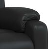 vidaXL Massage Recliner Chair Black Faux leather, metal, plywood Standard