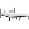 vidaXL Bed Frame Black Powder-Coated Steel Super King Bed Frame
