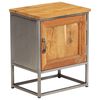 vidaXL Bedside Cabinet Recycled Teak and Steel 15.7"x11.8"x19.7"