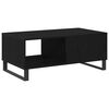 vidaXL Coffee Table Black Oak 35.43 x 19.69 x 14.37 in Engineered Wood