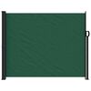 vidaXL Retractable Side Awning Dark Green 100% Polyester with a PU coating