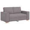 vidaXL Sofa 3 pcs Taupe Linen-blend Fabric