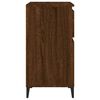 vidaXL Sideboard Brown oak Engineered wood, metal Medium Sideboard