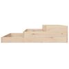 vidaXL Planter Natural Wood Solid pine wood Large Decorative Inlays