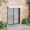 vidaXL Door Canopy Gray and Transparent