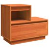 vidaXL Bedside Cabinet Wax brown 60 x 34 x 51 cm Solid pinewood
