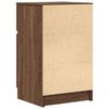 vidaXL Bedside Cabinet Brown Oak Engineered Wood Medium Bedside Cabinet