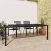 vidaXL Garden Table Anthracite Steel 79 x 39.4 in, Height 28.3 in