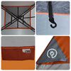 vidaXL Camping Tent Cabin 4-Person Orange Waterproof