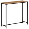 vidaXL Console Table Mango Wood and Black Iron Solid Mango Wood and Iron