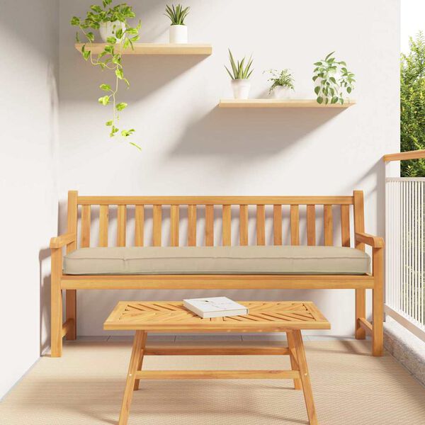 vidaXL Pallet Cushion Beige 180 x 40 x 8 cm Oxford Fabric