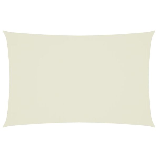 vidaXL Sunshade Sail Oxford Fabric Rectangular 8.2x16.4' Cream