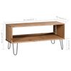 vidaXL Coffee Table Natural Solid Pine Wood Medium Coffee Table