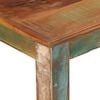 vidaXL Dining Table Multicolour Solid reclaimed wood 43.3x21.7x29.9 in