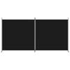vidaXL 2-Panel Room Divider Black 137"x70.9" Fabric