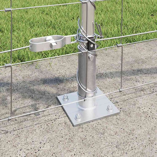 vidaXL Fence Post Galvanized 82.02 x 2.62 ft Steel