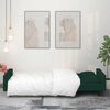 vidaXL Sofa Bed Dark Green Velvet (100% polyester), wood, plastic 2-seater