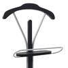 vidaXL Valet Stand Black and Gray MDF and Steel Lightweight Valet Stand