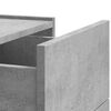 vidaXL Wall-mounted Bedside Cabinet Set of 2 Concrete gray Engineered wood