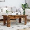 vidaXL Coffee Table Smoked Oak Engineered Wood 39.4 x 23.6 x 16.5 in