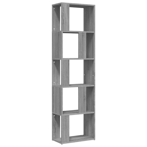 vidaXL Book Cabinet Grey Sonoma Engineered wood Tall Book Cabinet