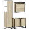 vidaXL Bathroom Furniture Set Sonoma Oak Engineered Wood Large