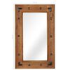 vidaXL Mirror Brown Solid Acacia wood Medium Decorative Inlays Mirror