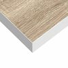 vidaXL Wall Shelf Set of 4 Oak and White Honeycomb MDF, Metal