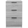 vidaXL Bedside Cabinet Gray Sonoma Engineered Wood 15.7x14.2x25.6 in