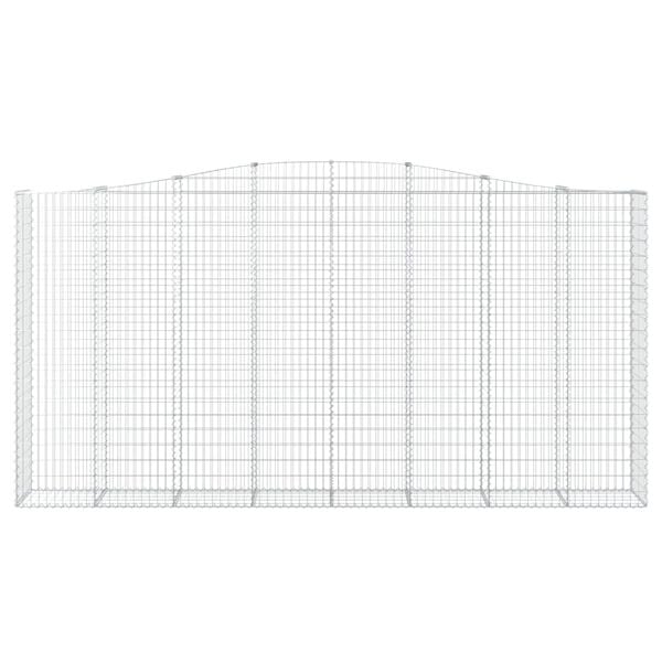 vidaXL Gabion Basket Set of 7 Silver Galvanized iron Large Durable