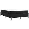 vidaXL Bed Frame with Mattress Black 62.99 x 78.74 in Fabric