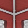 vidaXL Party Tent with 6 Mesh Sidewalls Red 9.8'x19.7' HDPE