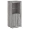 vidaXL Sideboards with LED Lights 3 pcs Gray Sonoma Engineered Wood