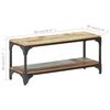 vidaXL Coffee Table Multicolored Solid reclaimed wood, powder-coated steel