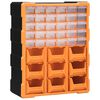 vidaXL Multi-drawer Organizer with 39 Drawers 15"x6.3"x18.5"