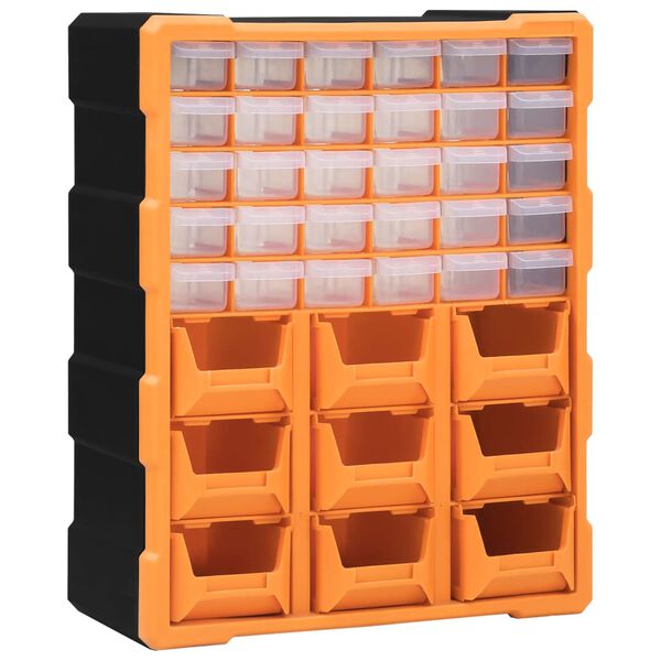 vidaXL Multi-drawer Organizer with 39 Drawers 15"x6.3"x18.5"