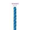 vidaXL Work Rope Blue 0.39 " 82.0 ' Polypropylene