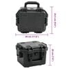 vidaXL Portable Flight Case Black 11.8"x9.6"x7.9" PP